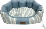 Καναπές Πουφ Comfy Κύματα Γαλάζιο και Aloe Vera 62x57cm