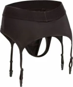 Calexotics Boundless Thong with Garter Black