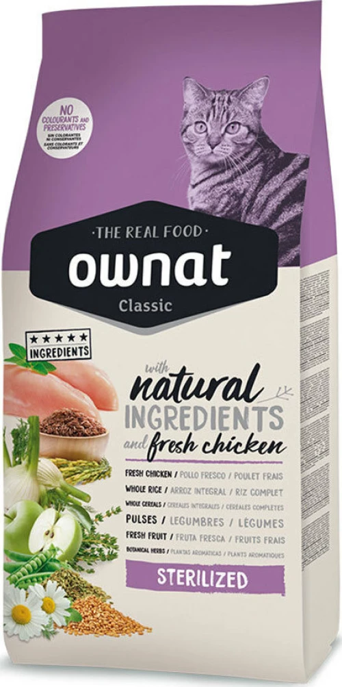 Ownat Classic Sterilized Fresh Chicken 15kg
