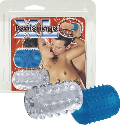 You2Toys XL Penis Ring White & Blue
