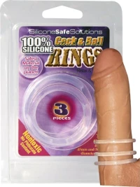 Δαχτυλίδια πέους Cock & Ball διάφανα