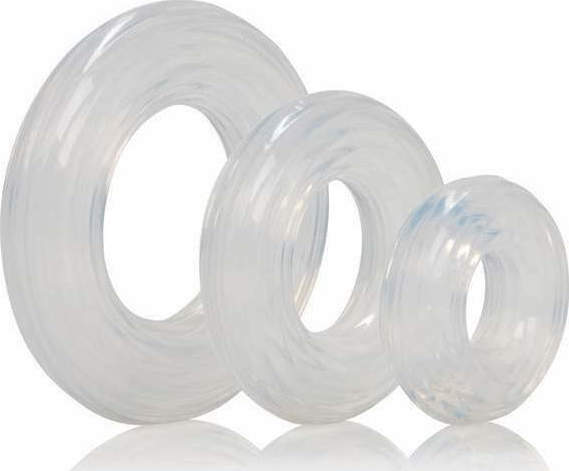 Calexotics Premium Silicone Ring Set Clear