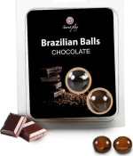 Secret Play Brazilian Balls Chocolate 2τμχ