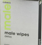 Cobeco Pharma Male Wipes Delay 6τμχ