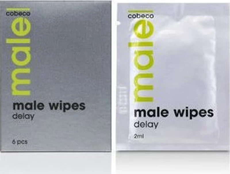 Cobeco Pharma Male Wipes Delay 6τμχ
