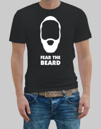 Fear The Beard T-shirt - BLACK