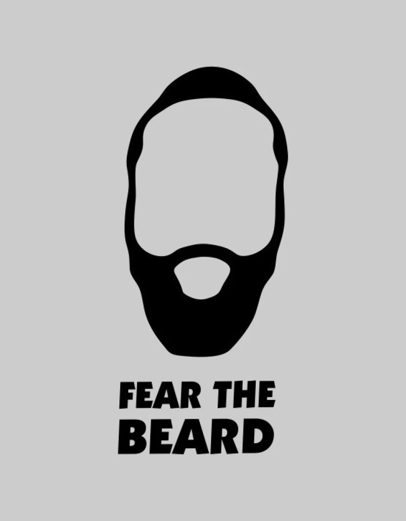 Fear The Beard T-shirt - BLACK