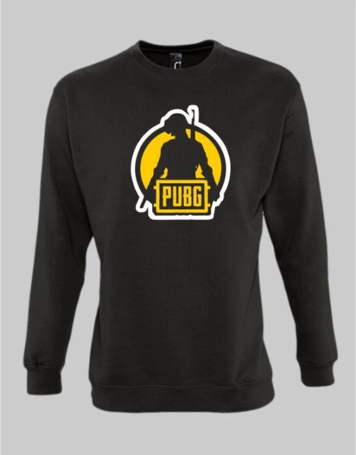 PUBG game sweatshirt - BLACK