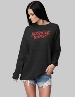 Stranger Things W Sweatshirt - GREY MELANGE