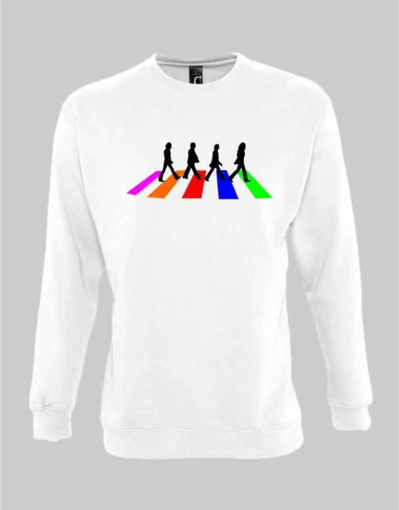 The Beatles road Sweatshirt - WHITE