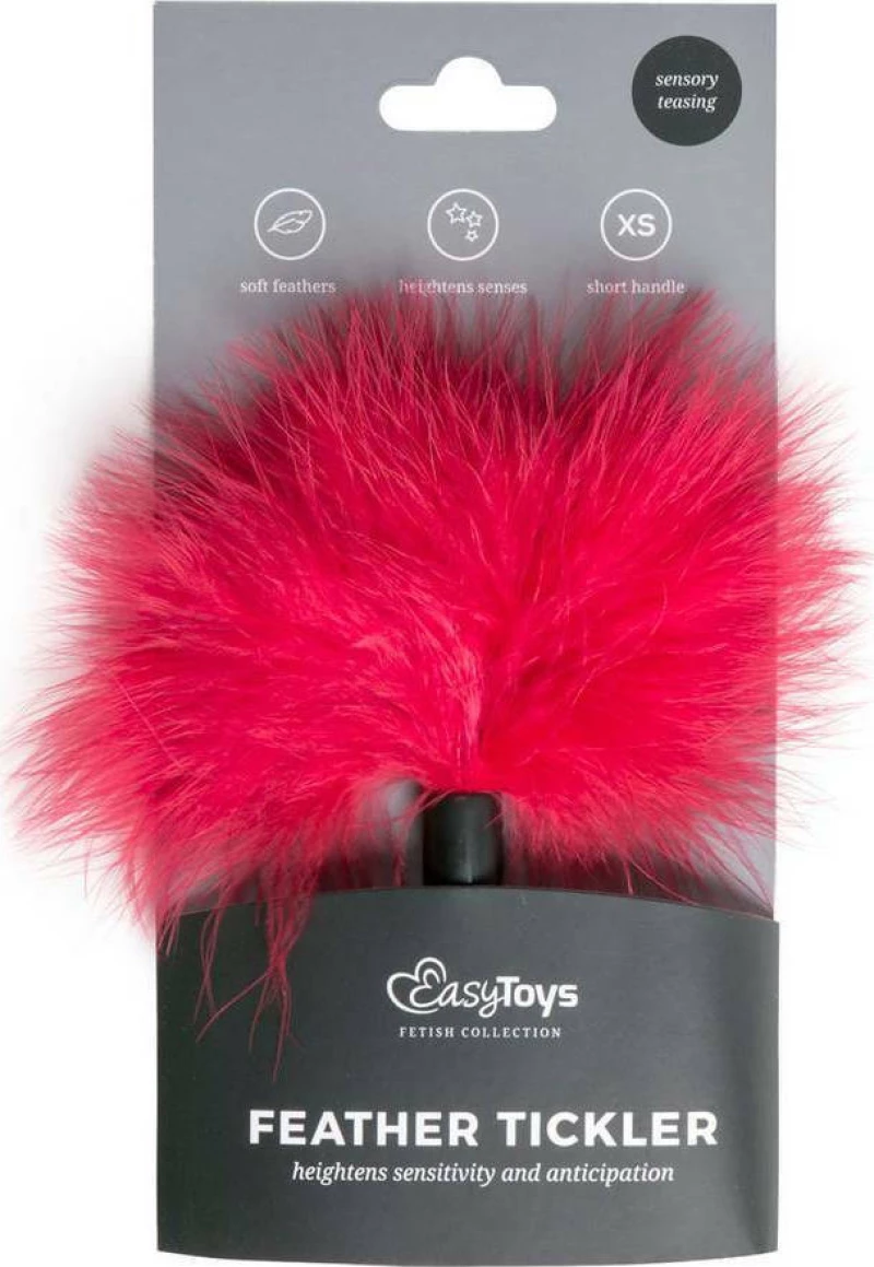 Easytoys Small Feather Tickler Red