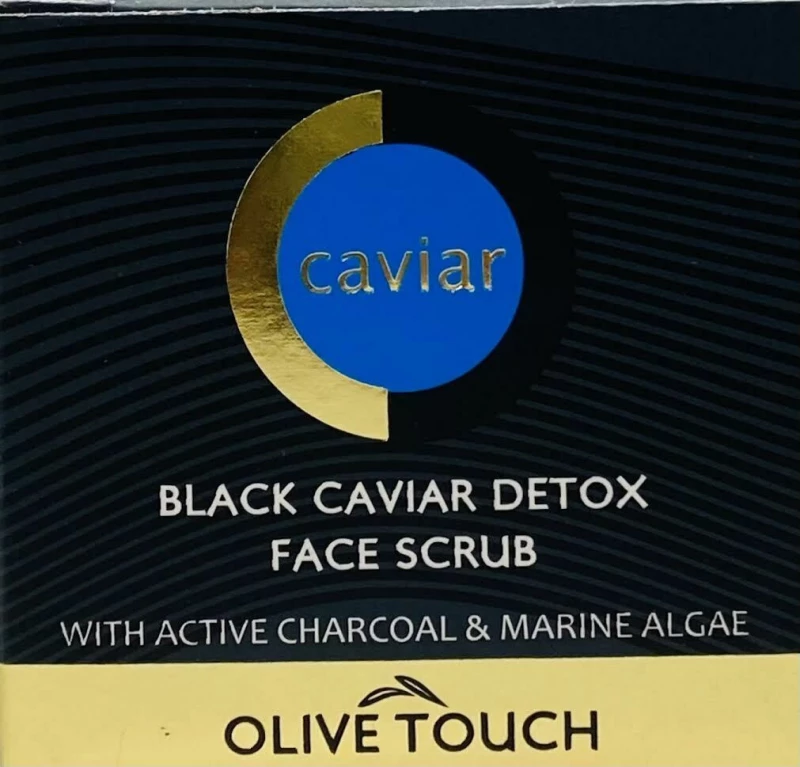 Olive Touch Black Caviar Detox Face Scrub 15ml