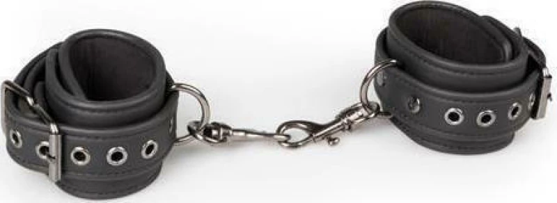 Easytoys Black Leather Handcuffs