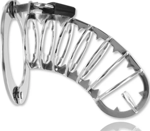 METALHARD SPIKED CHASTITY CAGE 14 CM