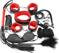 Red Leather Bondage Adult Sexy Toys