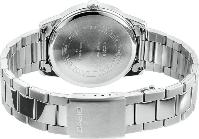 Casio Ρολόι MTP-1303D-2AVEF με Μεταλλικό Μπρασελέ σε Ασημί χρώμα