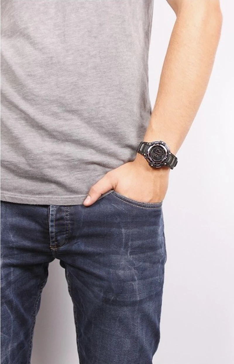 Casio Sport Black Rubber Strap Sgw-100-2Ber