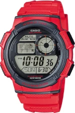 Casio Sport Red Rubber Ae-1000W-4Avef