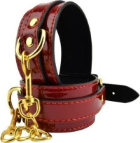 BOUND TO PLEASE RED ANKLE CUFFS