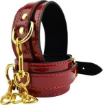 BOUND TO PLEASE RED ANKLE CUFFS