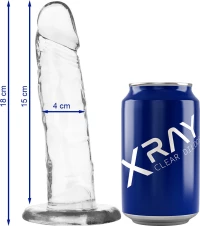 XRAY CLEAR COCK 18CM X 4CM