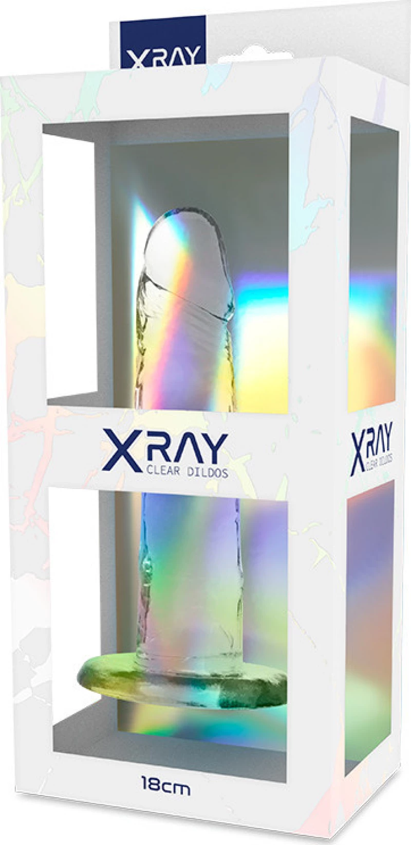 XRAY CLEAR COCK 18CM X 4CM