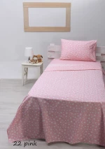 Sunshine Σετ Σεντόνια 22 160x265cm Pink