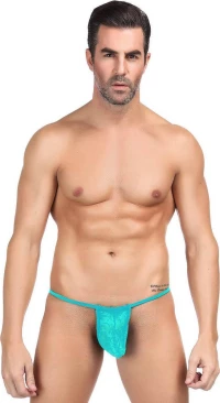 Blue Lace Perspective Men's Panty