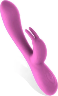 Mauve Unibody Liquefied Silicone Vibe USB Pink