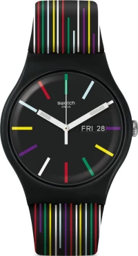 Swatch Nuit D'Ete Three Hands Black