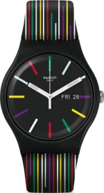 Swatch Nuit D'Ete Three Hands Black