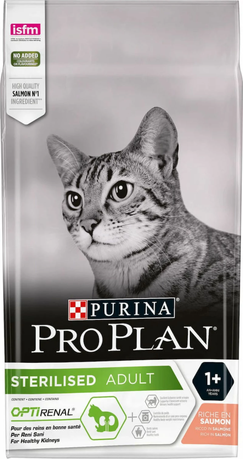 Purina Pro Plan Sterilised Adult Optirenal Σολομός 1.5kg