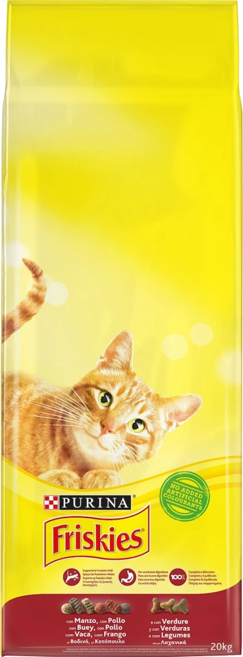 Friskies Βοδινό, Κοτόπουλο & Λαχανικά Adult 20kg