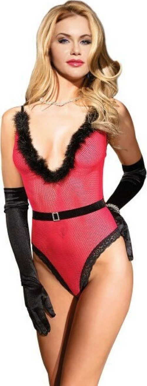 Fishnet Bodysuit Set - OS