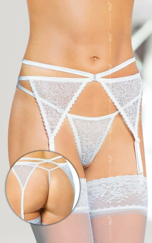 Softline 3318 Garterbelt White
