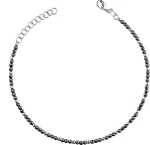 Βραχιόλι από ασήμι 925° Hematite Mini
