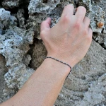 Βραχιόλι από ασήμι 925° Hematite Mini