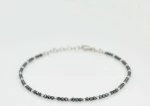 Βραχιόλι από ασήμι 925° Hematite Mini