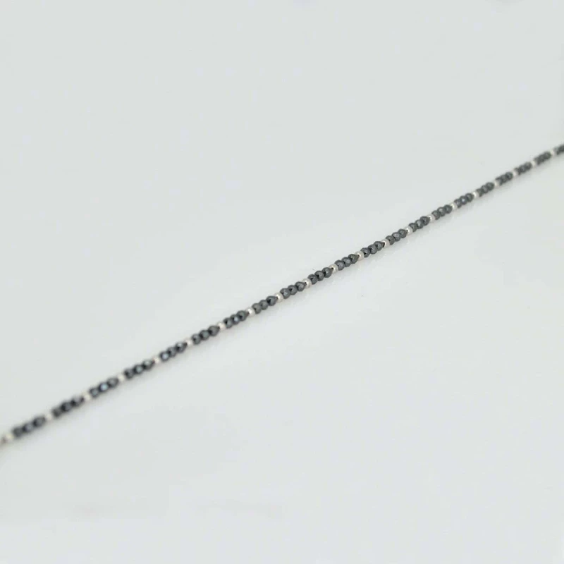 Βραχιόλι από ασήμι 925° Hematite Mini