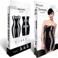Demoniq Astrid Provocative Black Mini Dress