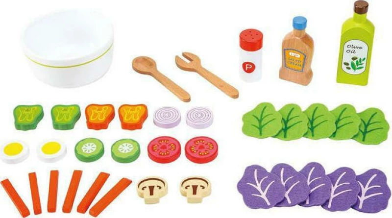 New Classic Toys Ξύλινο Σετ Σαλάτα