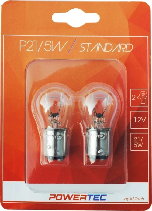M-Tech P21/5W Powertec Standard 12V 2τμχ