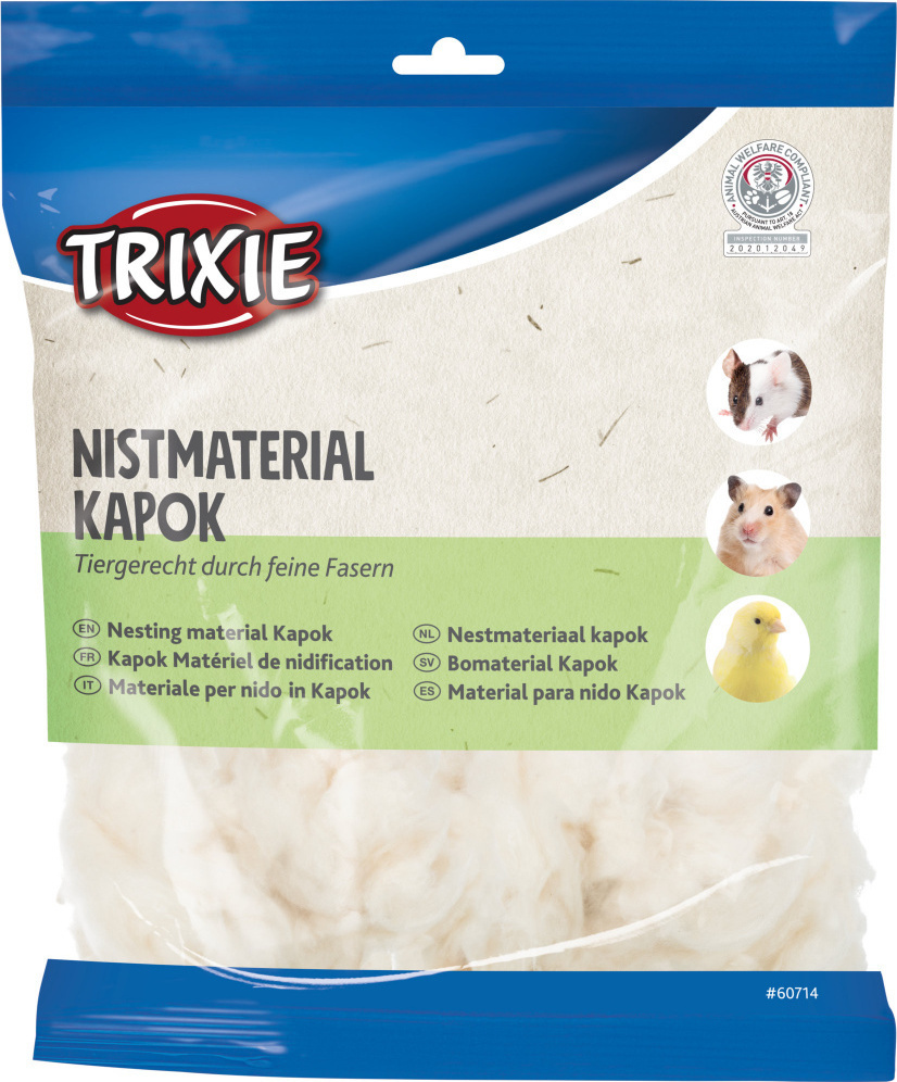Υλικό για Δημιουργία Φωλιάς Καπόκ Trixie, 100gr, Κρέμ