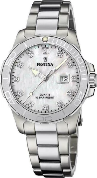 Festina Boyfriend F20503/1 Crystals Silver Stainless Steel Bracelet