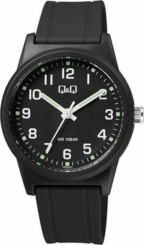Q&Q Vr35J027Y Black Plastic Strap