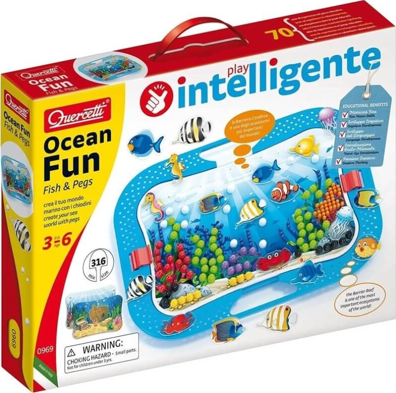 Quercetti Ocean Fun Fish & Pegs