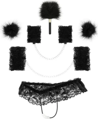 Coquette Lace Bondage Set Deluxe Black