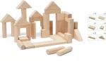 Plan Toys Ξύλινα Τουβλάκια 40τμχ