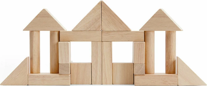 Plan Toys Ξύλινα Τουβλάκια 40τμχ