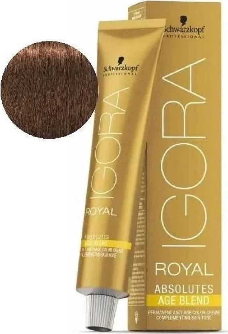 Schwarzkopf Igora Royal Absolutes Age Blend 6-460 Ξανθό Σκούρο Μπεζ Μαρόν 60ml